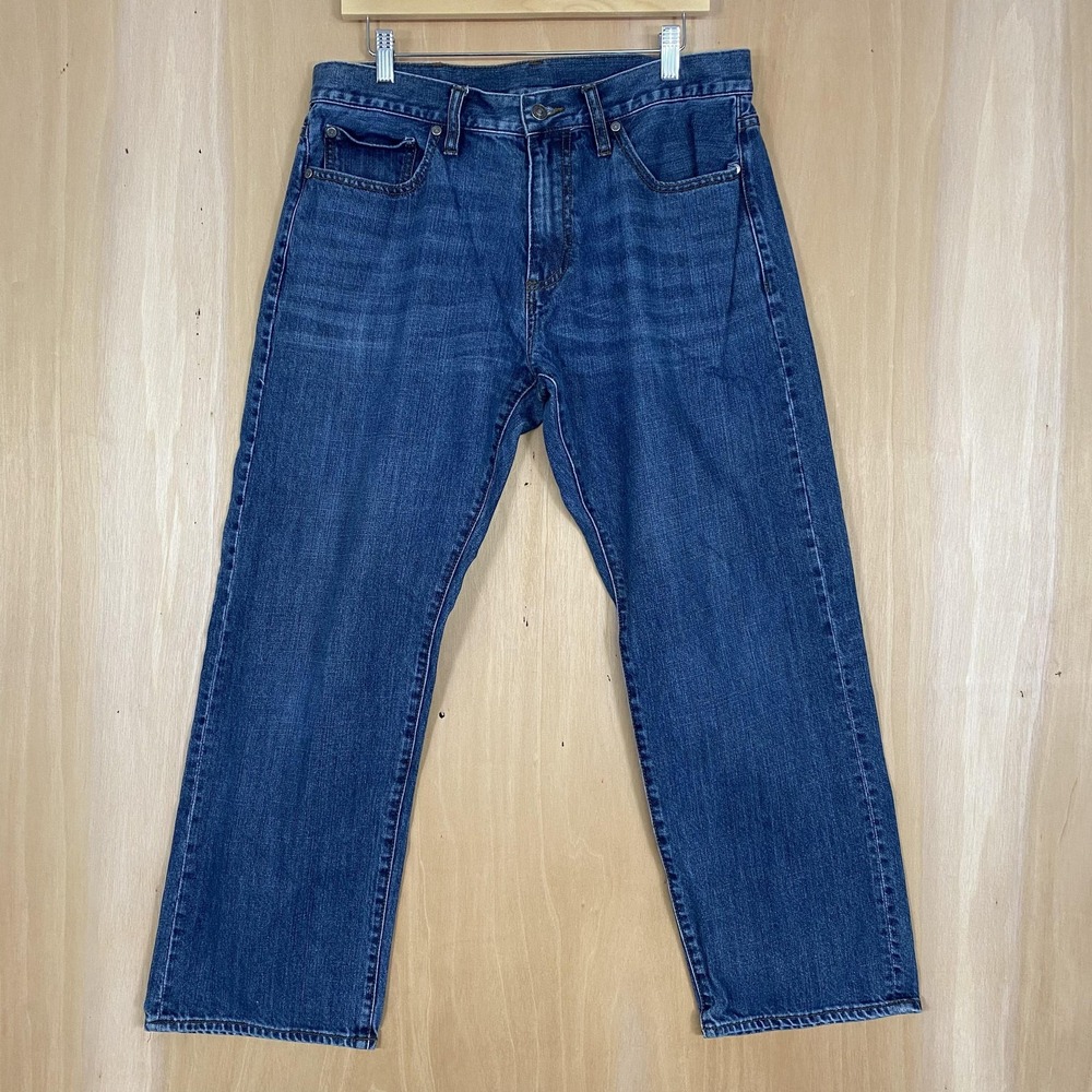 Brooks Brothers Jeans Mens 35x30 Blue Relaxed Fit Denim Straight Leg Classic